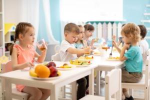 Children Eating at a Table